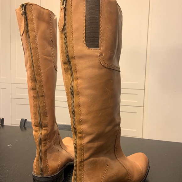 Leather knee high boots - Picture 3 of 7